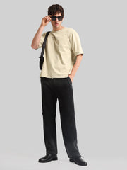 Black Ombre Print Baggy Fit TrackPant