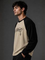 Blessed Biscuit Waffle Henley Full Sleeve T-Shirt