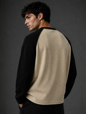 Blessed Biscuit Waffle Henley Full Sleeve T-Shirt