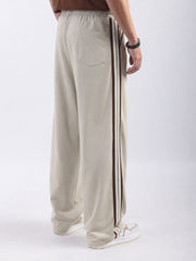 Melbourne Black Baggy Fit Trackpant