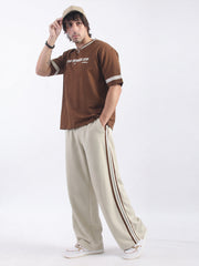 Melbourne Black Baggy Fit Trackpant