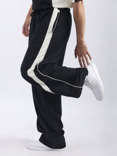 Toronto Black Baggy Fit Trackpant