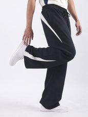 Madrid Curve Black Baggy Fit Trackpant