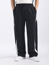 Madrid Curve Black Baggy Fit Trackpant