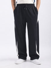 Madrid Curve Black Baggy Fit Trackpant