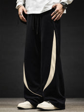 Orbit Curve Black Baggy Fit Trackpant