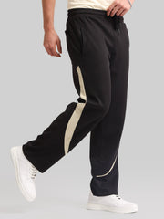 Orbit Curve Black Baggy Fit Trackpant