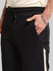 Orbit Curve Black Baggy Fit Trackpant