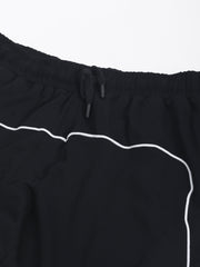 Sydney Stripe Black Baggy Fir Trackpant
