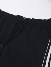 Cairo Strip Black Baggy Fit Trackpant