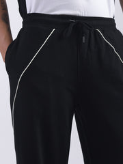Miami Line Black Baggy Fit Trackpant