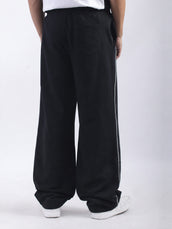 Miami Line Black Baggy Fit Trackpant