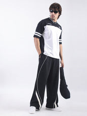 Miami Line Black Baggy Fit Trackpant