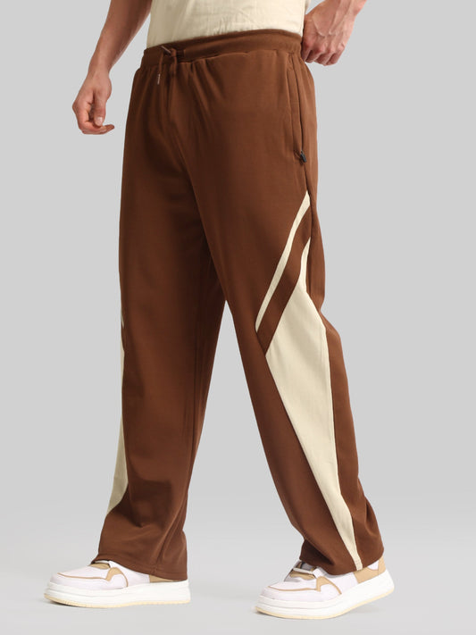Razorline Brown Baggy Fit Trackpant