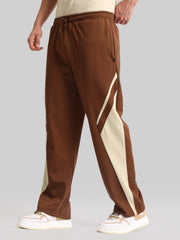 Razorline Brown Baggy Fit Trackpant