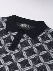 Royal Weave Black Half Sleeve Polo T-Shirt