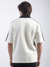 Destiny Cream Half Sleeve Polo T-Shirt
