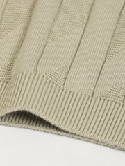 Willow Weave Biscuit Flatknit Cotton Half Sleeve Polo T-Shirt