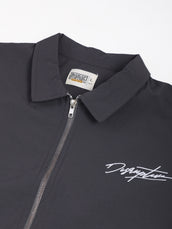 Nylon Distriptive Dark Grey Half Sleeve T-Shirt