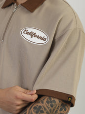 Resilience Biscuit Half Sleeve Polo T-Shirt