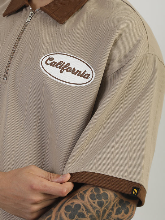 Resilience Biscuit Half Sleeve Polo T-Shirt