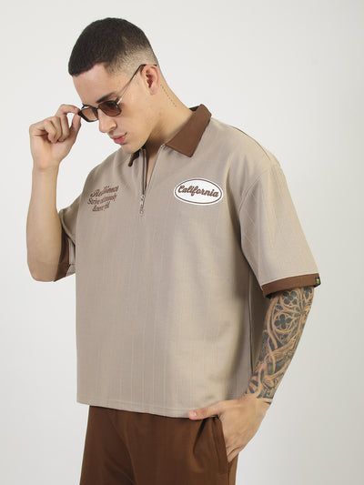 Resilience Biscuit Half Sleeve Polo T-Shirt