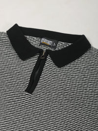 Biscuit Pointelle Half Sleeve Polo T-Shirt