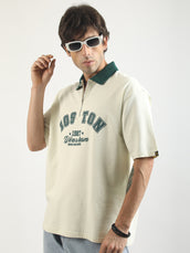 Boston Cream Half Sleeve Polo T-Shirt