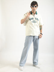 Boston Cream Half Sleeve Polo T-Shirt