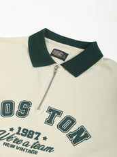Boston Cream Half Sleeve Polo T-Shirt