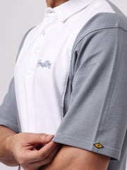 Houston White, Grey Half Sleeve Polo T-shirt