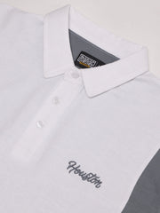 Houston White, Grey Half Sleeve Polo T-shirt