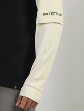 Doctor Sleeve Black, Cream T-Shirt