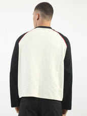 Athleisure Cream, Black Full Sleeve T-Shirt
