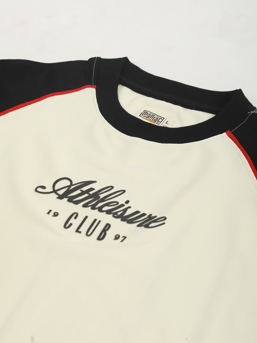 Athleisure Cream, Black Full Sleeve T-Shirt