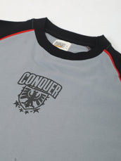 Conqure Light Grey, Black Full Sleeve T-Shirt