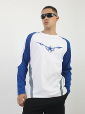 Gothic Star Royal Blue, Grey Full Sleeve T-Shirt