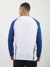 Gothic Star Royal Blue, Grey Full Sleeve T-Shirt
