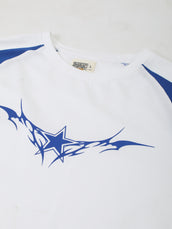 Gothic Star Royal Blue, Grey Full Sleeve T-Shirt