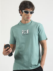 Cans Berly Green Half Sleeve T-Shirt