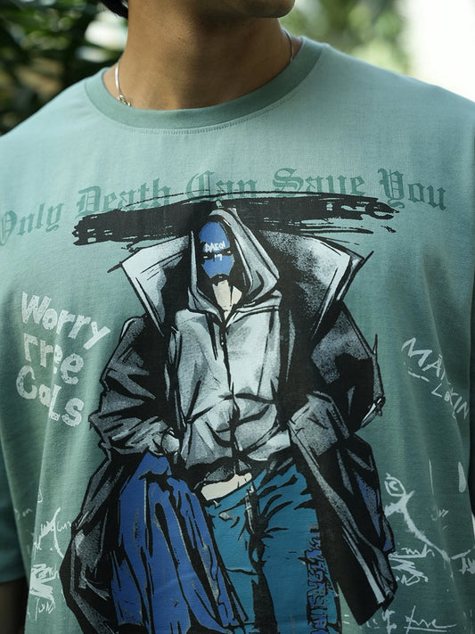 Street Vogue Berly Green Half Sleeve T-Shirt