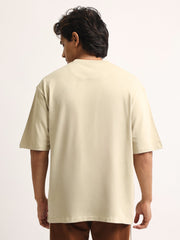 Young Pufff Print Biscuit Half Sleeve T-Shirt