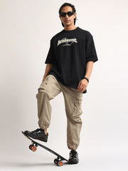 Handsome Black Half Sleeve T-Shirt