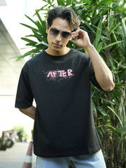 After Black, Pink Half Sleeve T-Shirt