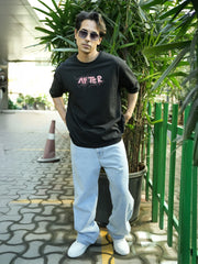 After Black, Pink Half Sleeve T-Shirt