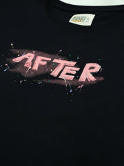 After Black, Pink Half Sleeve T-Shirt