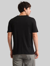 Basic Solid Black Half Sleeve T-Shirt