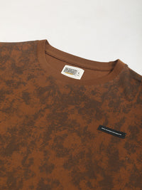 Future Change Brown Half Sleeev T-Shirt