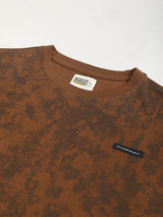 Future Change Brown Half Sleeev T-Shirt