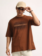 Beyond Limit Brown Half Sleeve T-Shirt